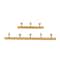 Gold Metal Mushroom 8 Hanger Wall Hook Set, 2ct.